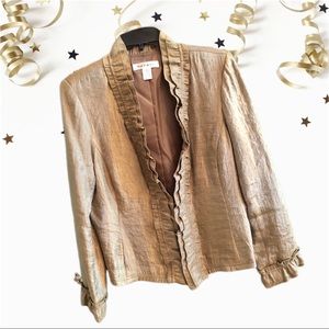 Rafael - Gold Metallic Cocktail Jacket